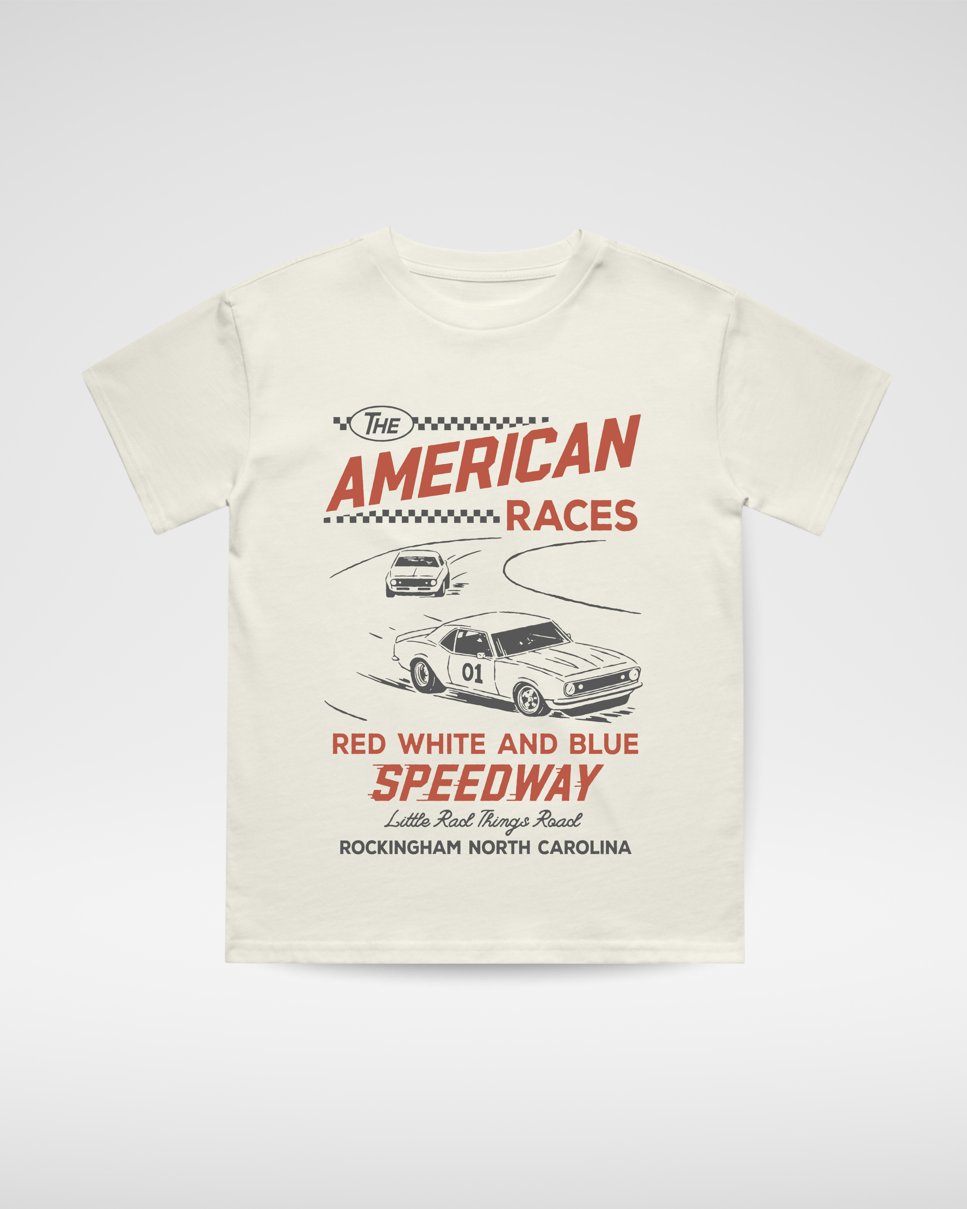 THE ALL AMERICAN RACES TEE - CREAM