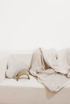 Oat Ribbed Toddler Blanket