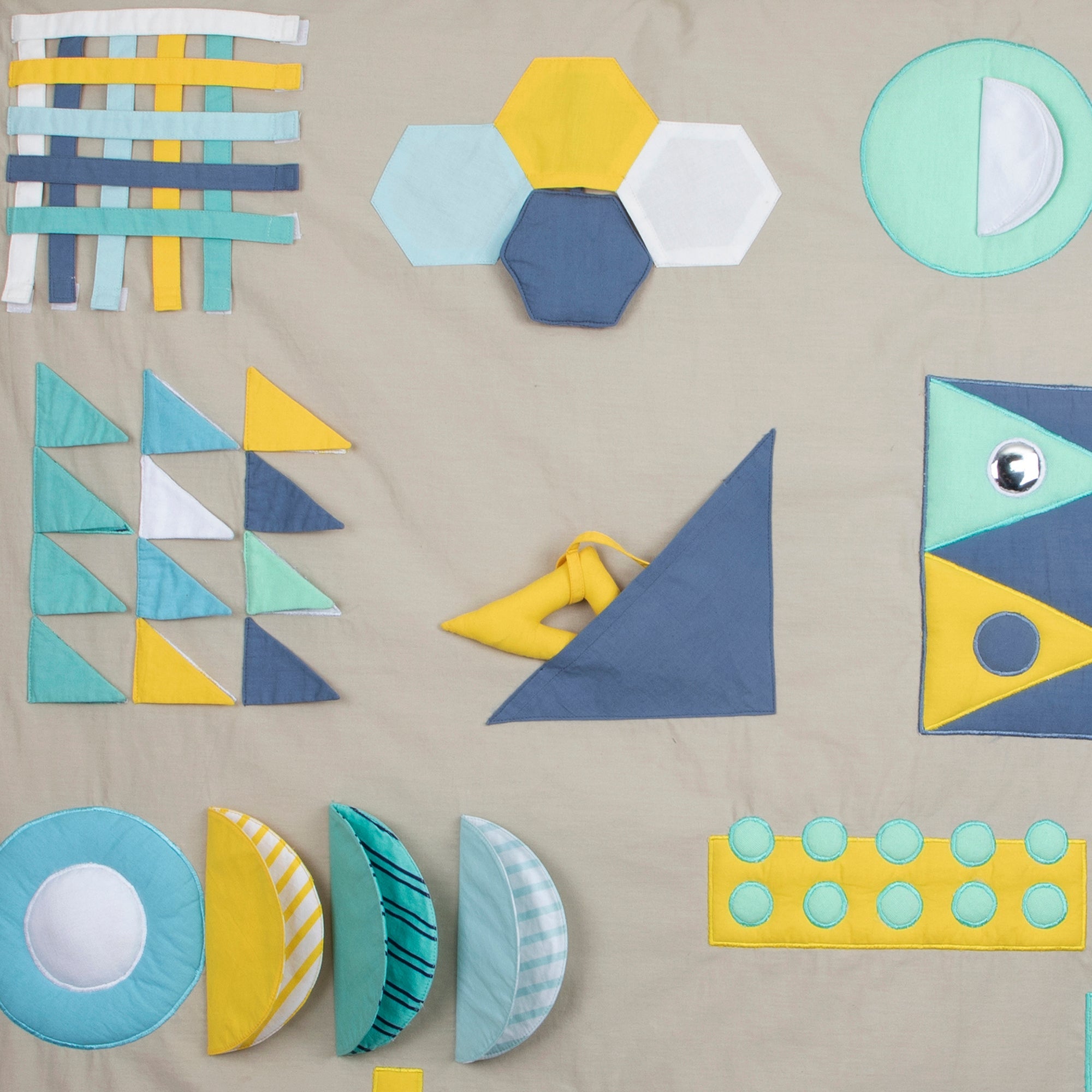 Shapes baby play mat.