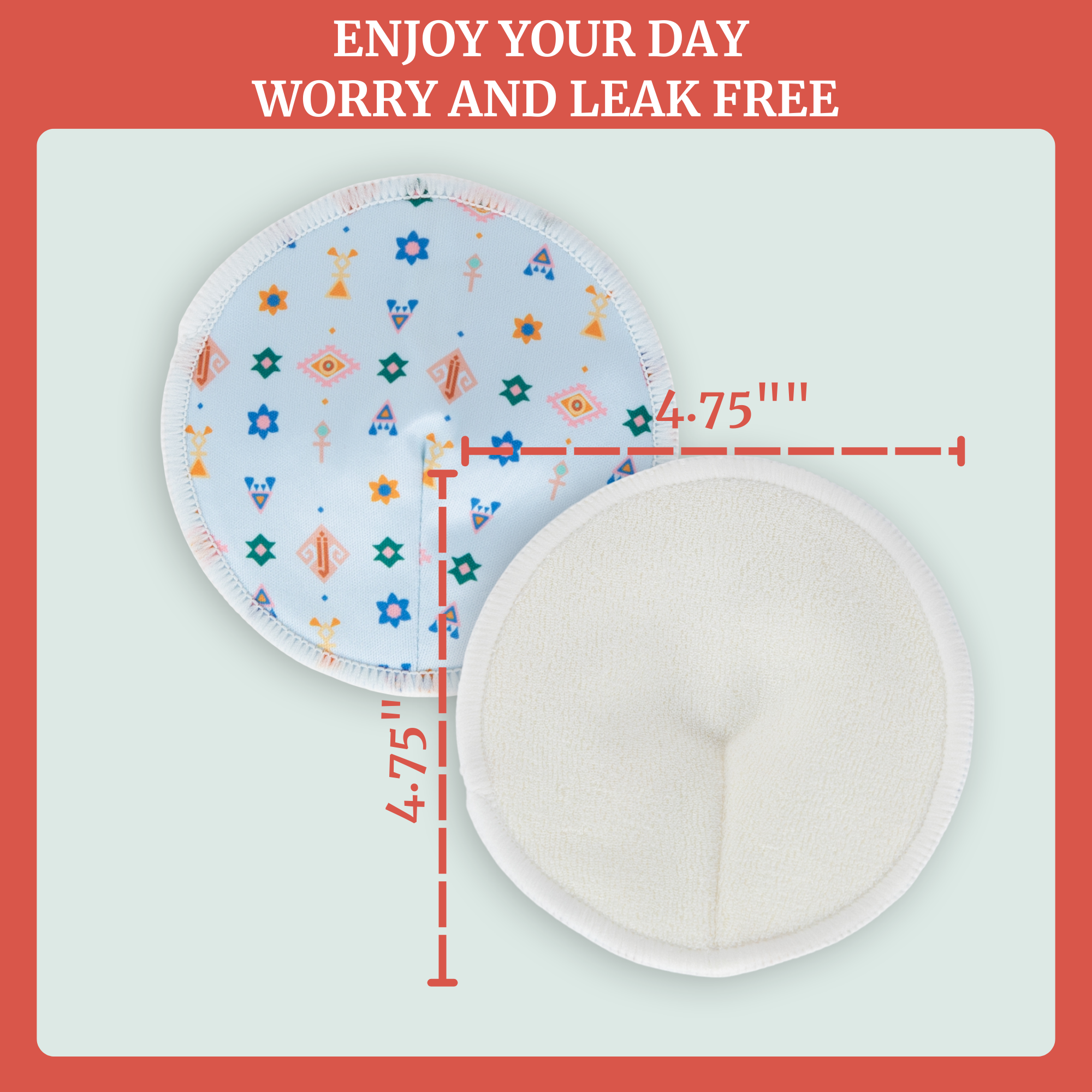 Reusable Breast Pads for Nursing & Pumping - Nazar