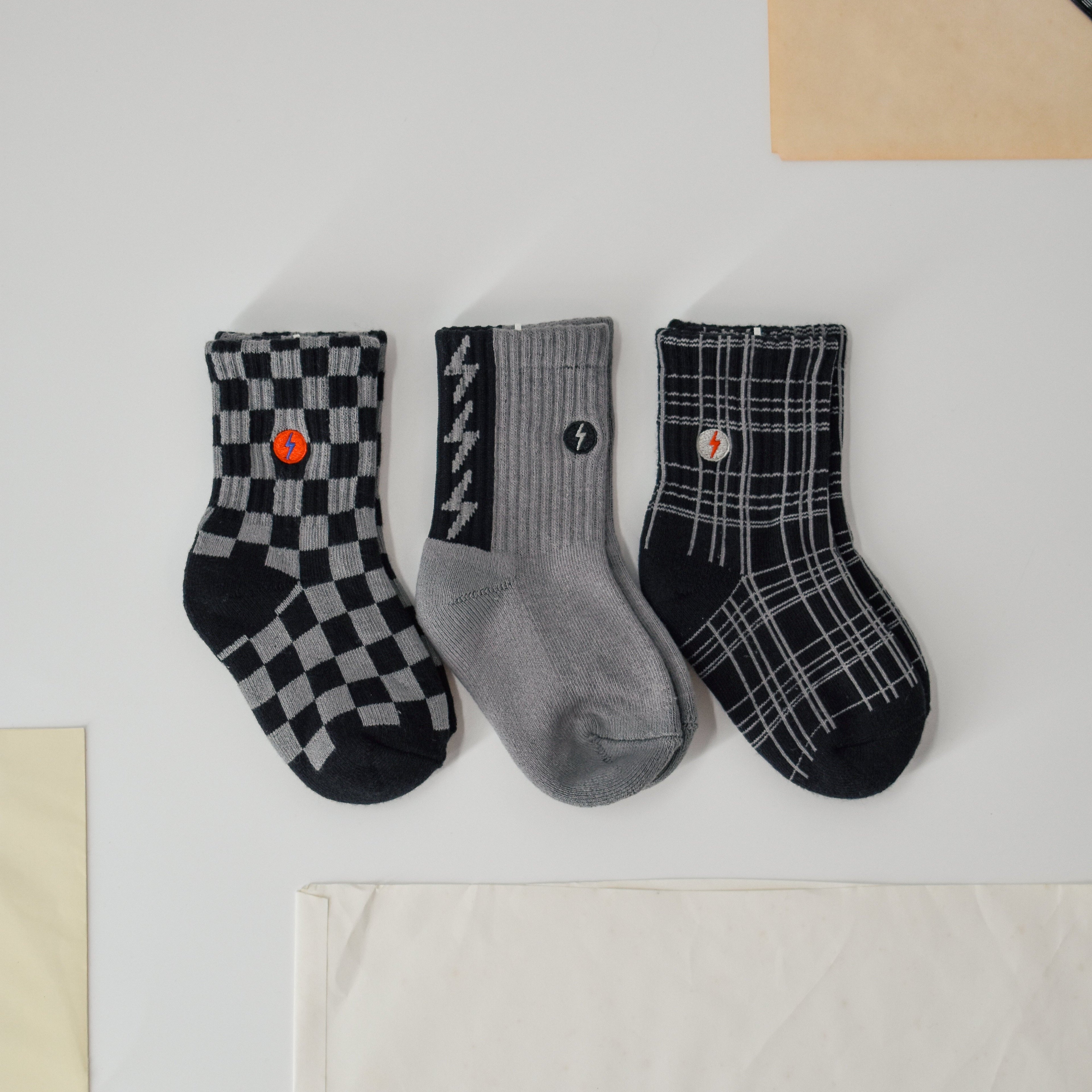 3-PACK "CHECK THE VOLTS" SOCKS