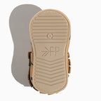 Weathered Brown Lightning Moccasin Baby Shoe