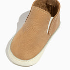 Weathered Brown Slip On Baby Shoe