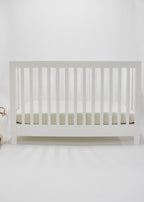 Oat Ribbed Crib Sheet