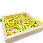 Wooden Bead Unicorn Necklace