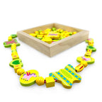 Wooden Bead Unicorn Necklace