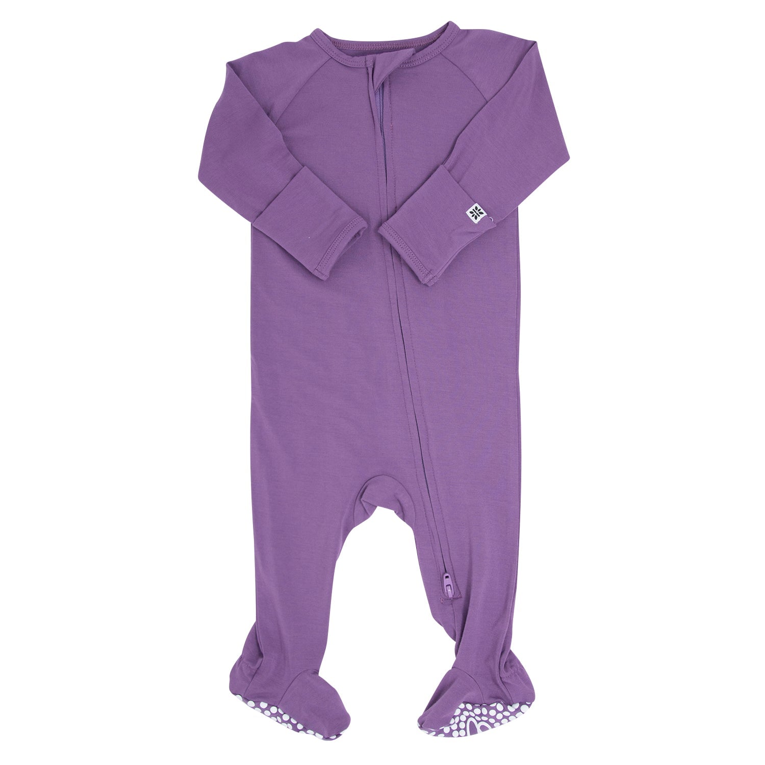 Deep Purple Baby Zipper Footie